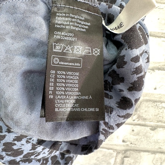 H&M Girls Purple Black Short Sleeve Cheetah Print Dress - Size 7/8 (Girls) - Picture 9 of 10